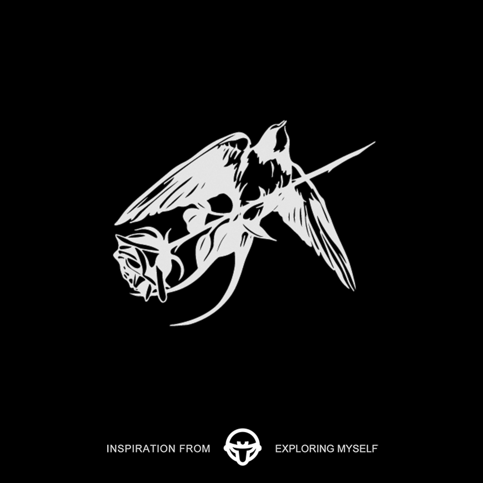 再变玫瑰燕草本纹身贴