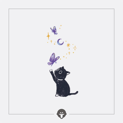再变纹身贴星蝶猫可爱卡通彩色