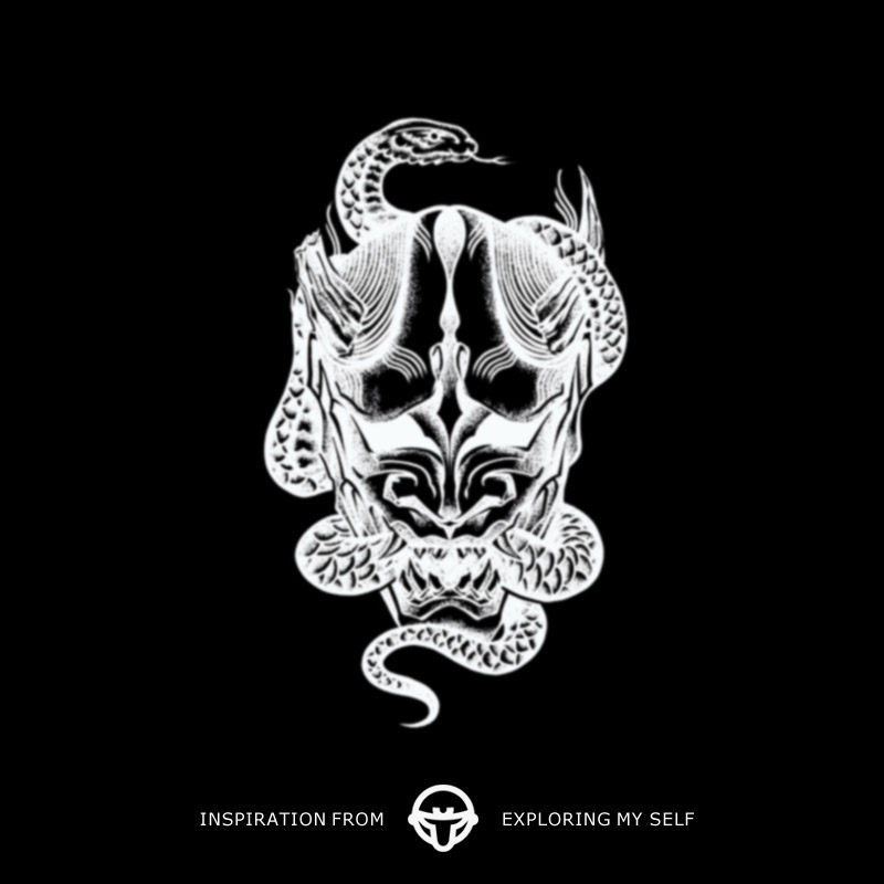 再变 般若半永久防水持久草本纹身贴日式老传统男花臂手臂贴纸23