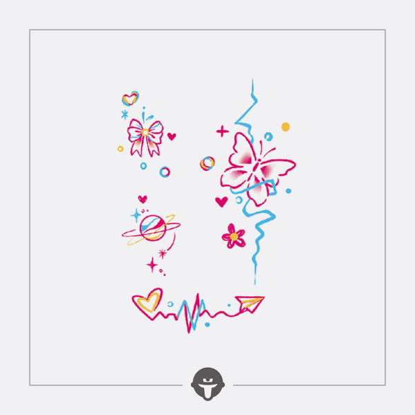 再变纹身贴糖果宇宙2梦幻蝴蝶女