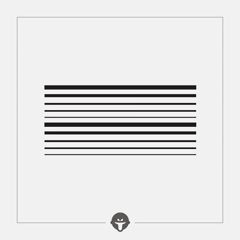 再变 原创死亡射线纹身贴防水女持久极简tattoo直线条黑白男