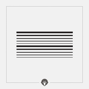 再变 原创死亡射线纹身贴防水女持久极简tattoo直线条黑白男