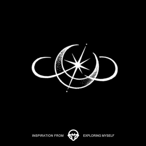 再变 星环月轨草本纹身贴男防水持久日月同辉星星贴纸手臂胸口