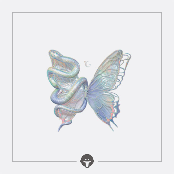 再变纹身贴次元蛇舞蝶防水彩色女