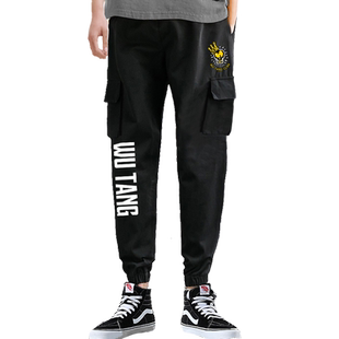 武当派WuTangClan美国街头说唱rap街舞工装裤休闲长裤子男运动裤