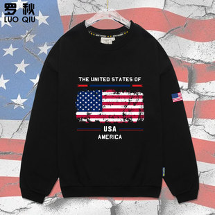 美国USA美利坚合众国足球篮球国家队圆领卫衣套头男女长袖 上衣服