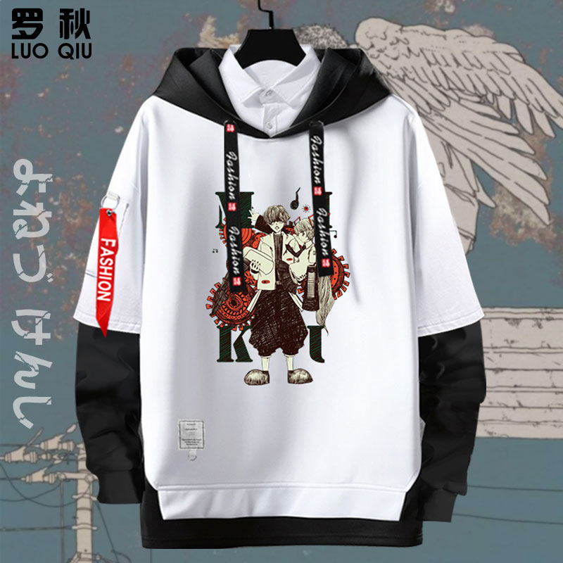 日本八爷米津玄师同款应援我的英雄学院联名连帽卫衣男女外套帽衫
