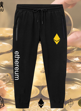 以太坊ethereum区块链eos数字货币极客7七分裤男女短裤子休闲裤夏