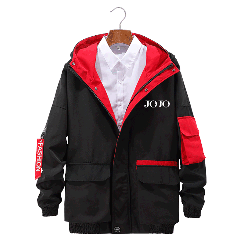 jojo奇妙白金之星世界带帽衫夹克