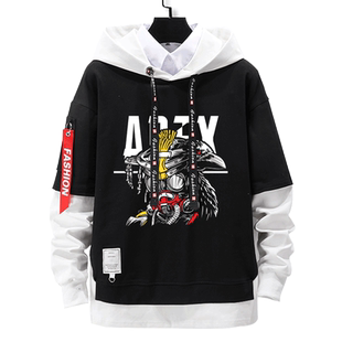 APEX寻血猎犬布罗特亨德尔机器人steam平台拼接连帽卫衣男女外套