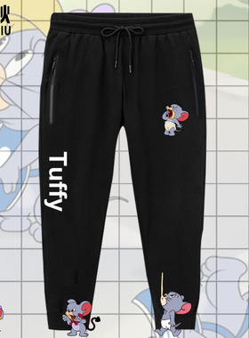 2020新款猫和老鼠泰菲Tuffy可爱ins周边七分裤男女短裤子休闲裤夏