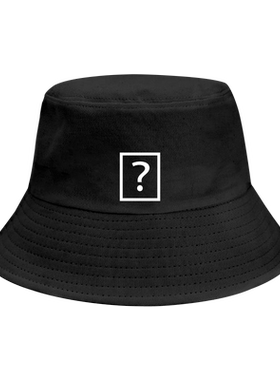 logo公司渔夫帽黑色黄色男女服装