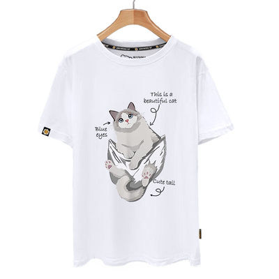 布偶猫孟买猫暹罗猫口袋猫咪t恤