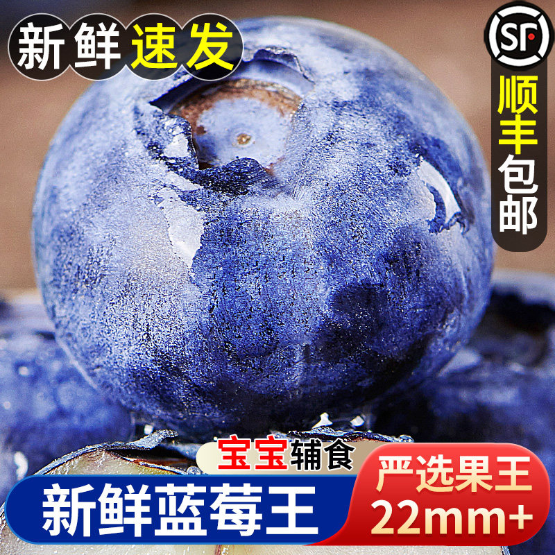 新鲜蓝莓当季新鲜水果蓝梅鲜果现摘高山怡颗孕妇大果整箱顺丰包邮怎么看?