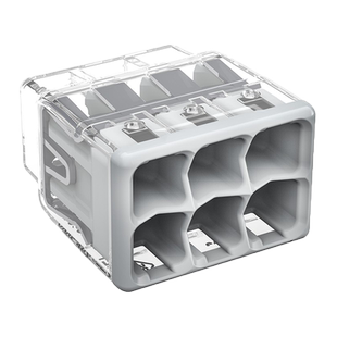 WAGO万可接线端子2773-406硬线专用接线器对接插拔式头快速并线器