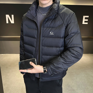排骨羽绒服男冬季立领潮牌2026修身短款显瘦鸭绒袄子男士冬装外套