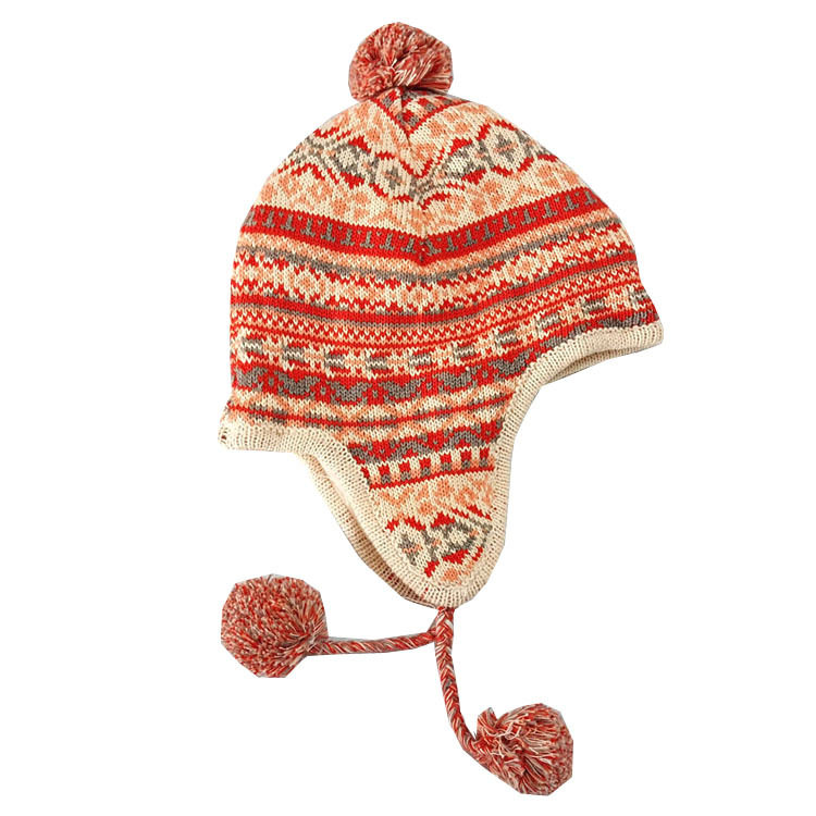 秋冬季提花棉线编织加细绒里料保暖婴儿帽子男女童帽子,婴童用品,婴童干发帽,淘宝优惠券,粉丝福利购,淘宝优惠卷
