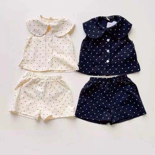日单新品80-150女童夏季纯棉娃娃