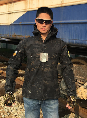 军鹰TAD软壳户外男休闲户外冲锋衣保暖防水透气三合一风衣