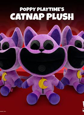 GUMO 波比的游戏时间 正版毛绒玩偶 Poppy Playtime CatNap 23cm