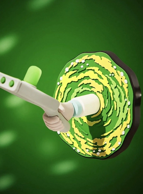 GUMO现货Rick and Morty瑞克和莫蒂Portal Gun传送门枪立体冰箱贴