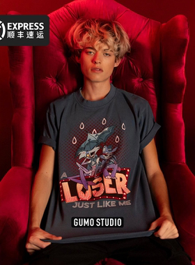 GUMO地狱客栈正版官方谷子周边服饰Hazbin Hotel Loser Baby短袖