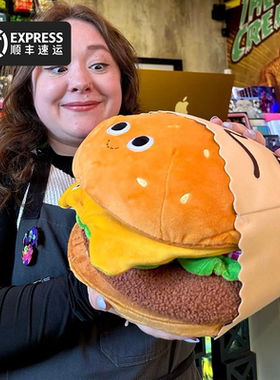 GUMO代购BONNIE BURGER大汉堡可拆互动卡通周边潮玩正版毛绒公仔