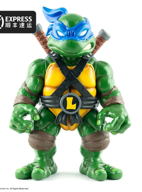 GUMO忍者神龟电影漫画周边蓝色列奥纳多 Leonardo软胶公仔
