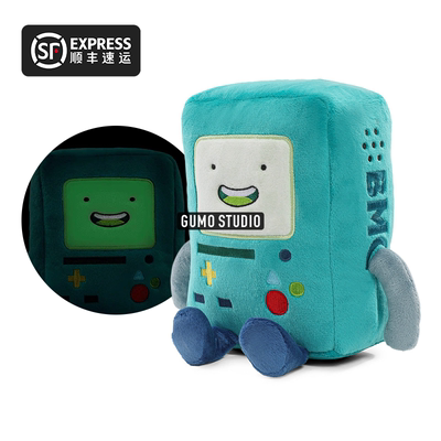 GUMO预售探险活宝Adventure Time毛绒玩偶公仔 BMO播放器哔莫夜光