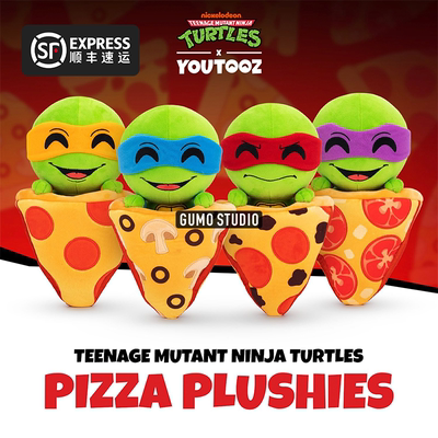 GUMO忍者神龟莱昂纳多多纳泰罗米开朗基罗拉斐尔TMNT正版毛绒公仔