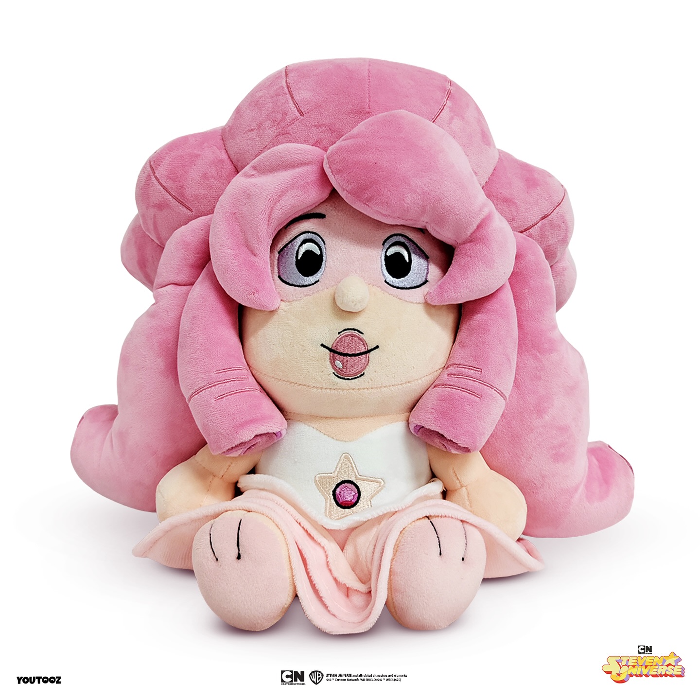 顺丰Gumo玫瑰粉红钻石23cm 宇宙小子 毛绒娃娃玩偶RR Rose Quartz