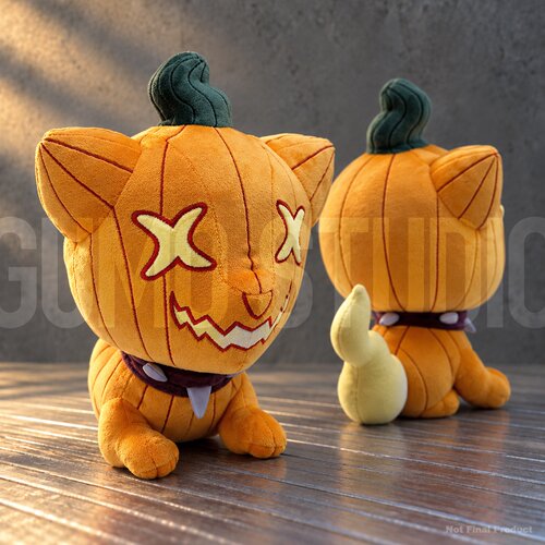 包邮限量官周Gumo Pumpkin Pyro Pup 毛绒玩偶公仔 Sinder