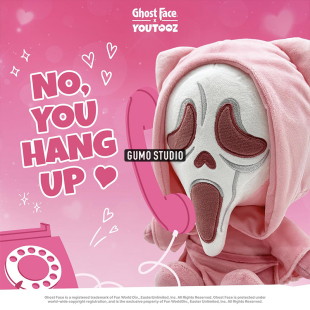 GUMO预售Ghost 23cm Face惊声尖叫Scream粉色鬼面幽灵毛绒玩偶