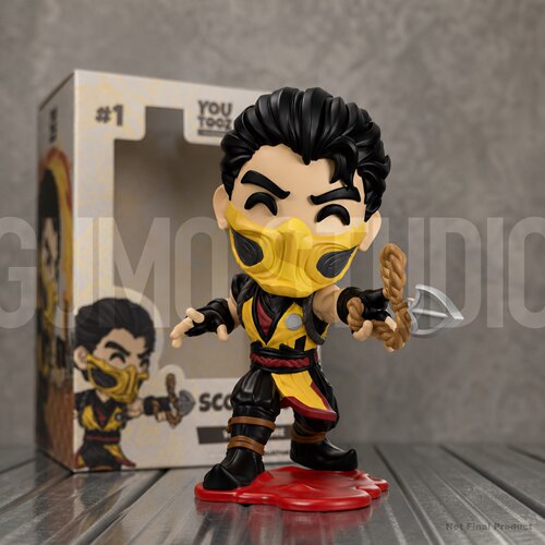 官周限量Gumo 魔蝎 真人快打 手办公仔 Mortal Kombat Scorpion