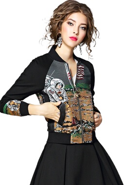 奈昕个性化私人订制36590卍登山运动秋季街头短正品棒球服女外套