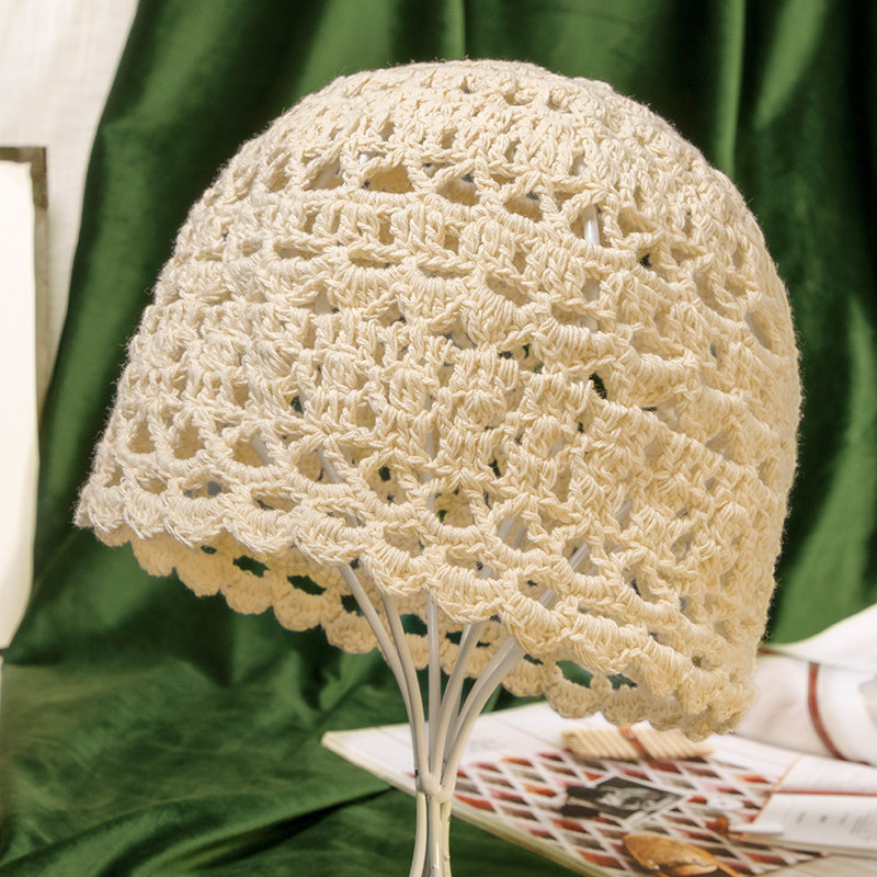 新款针织毛线帽子女春秋薄款时尚百搭堆堆帽秋冬季保暖女士套头帽