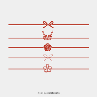 smokebomblab kids 安全环保创意纹身贴纸手链 红绳 好运绳和风