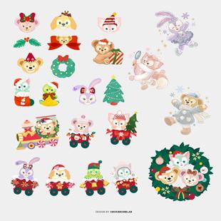 smokebomblab kids圣诞节xmas派对男孩女孩儿童纹身贴纸