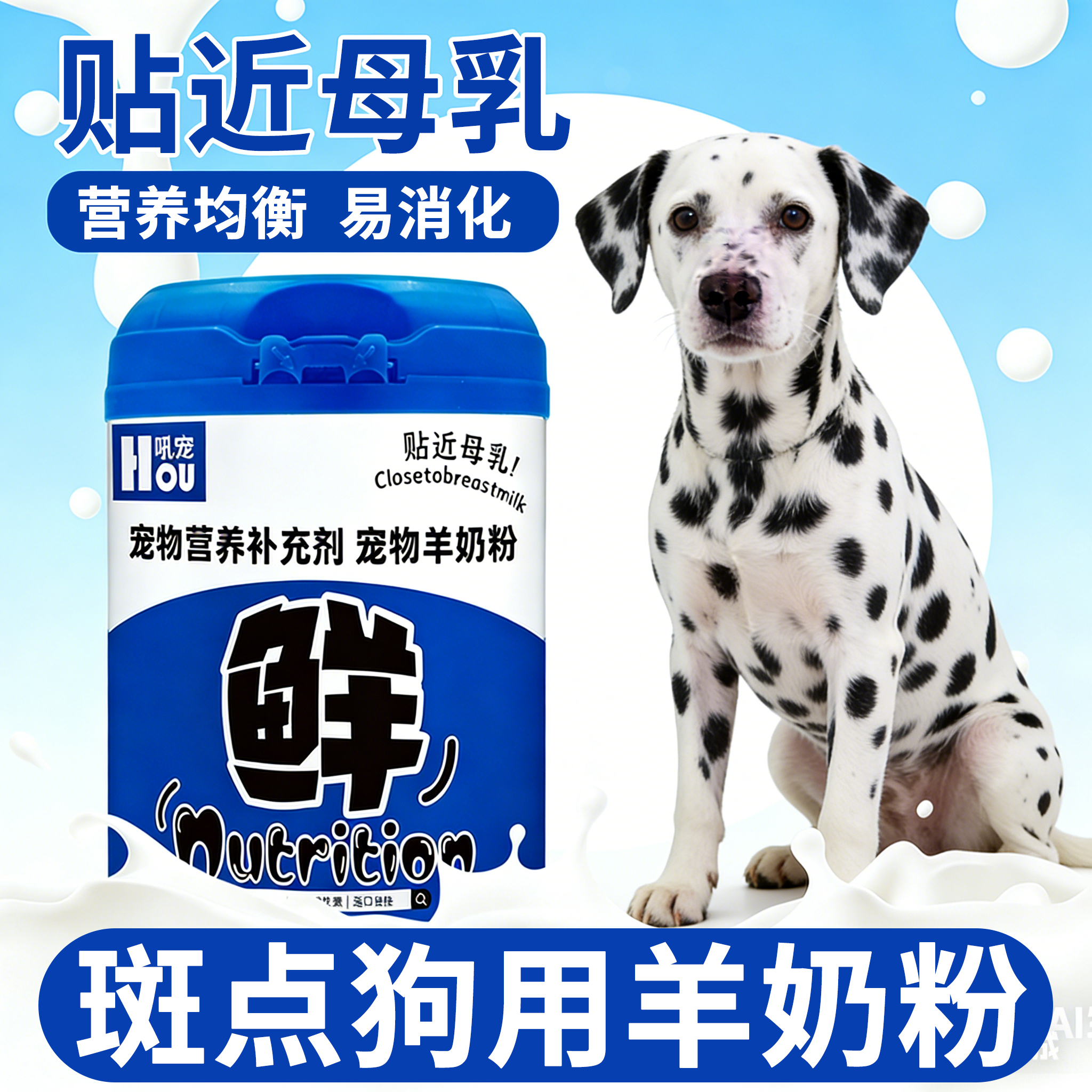 斑点狗专用狗狗羊奶粉刚出生的幼犬小狗喝的奶粉营养补充剂哺乳期
