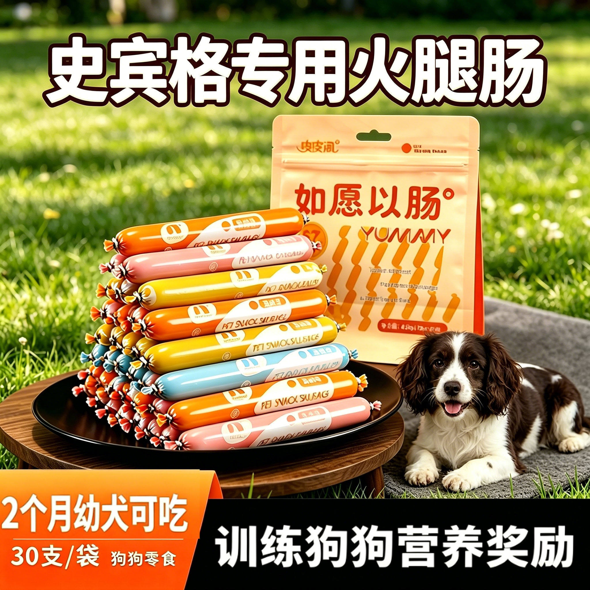 史宾格专用狗狗火腿肠宠物训练奖励营养狗磨牙试吃零食小狗狗香肠