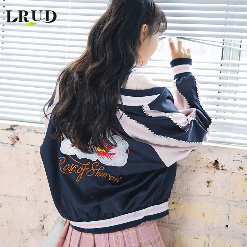 LRUDÍâÌ×Å®´º×°2018пîÅ®×°º«°æ¿íËɰôÇò·þ³¤Ðä¼Ð¿Ë´ÌÐåBF·çÉÏÒÂ