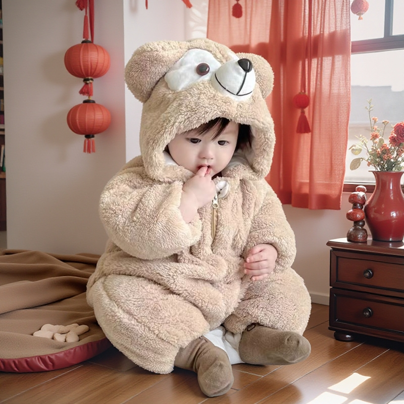 秋冬加厚熊宝宝连体衣服达菲熊超萌男女小孩婴儿童装爬服动物睡衣,童装/婴儿装/亲子装,连身衣/爬服/哈衣,淘宝优惠券,粉丝福利购,淘宝优惠卷