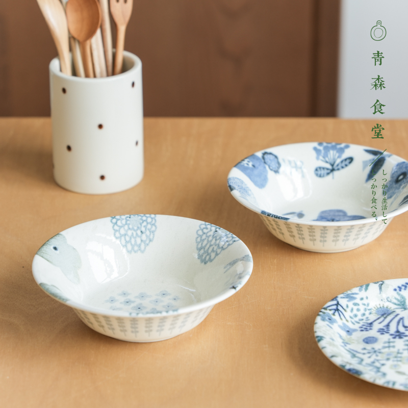 动物童话粗陶小碟圆钵餐盘