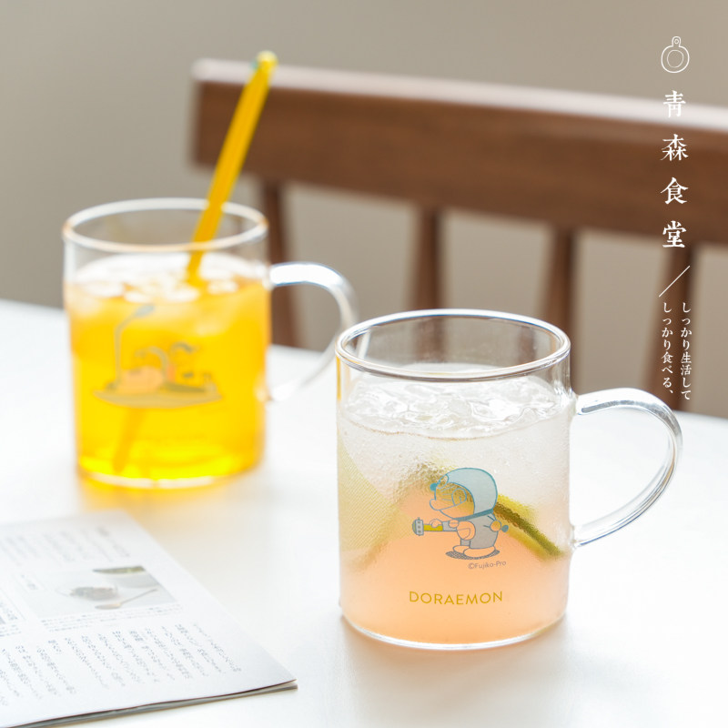日本哆啦A梦耐热玻璃杯