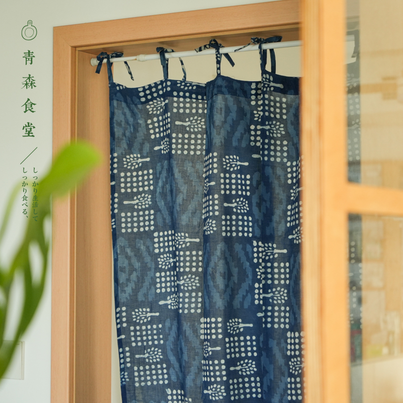 手染棉房间玄关门帘隔断装饰挂帘