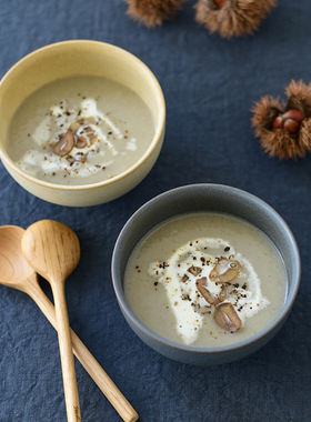 〈青森食堂〉日本制studio m'和风柔和釉面陶瓷味增鲜蔬汤茶饭碗