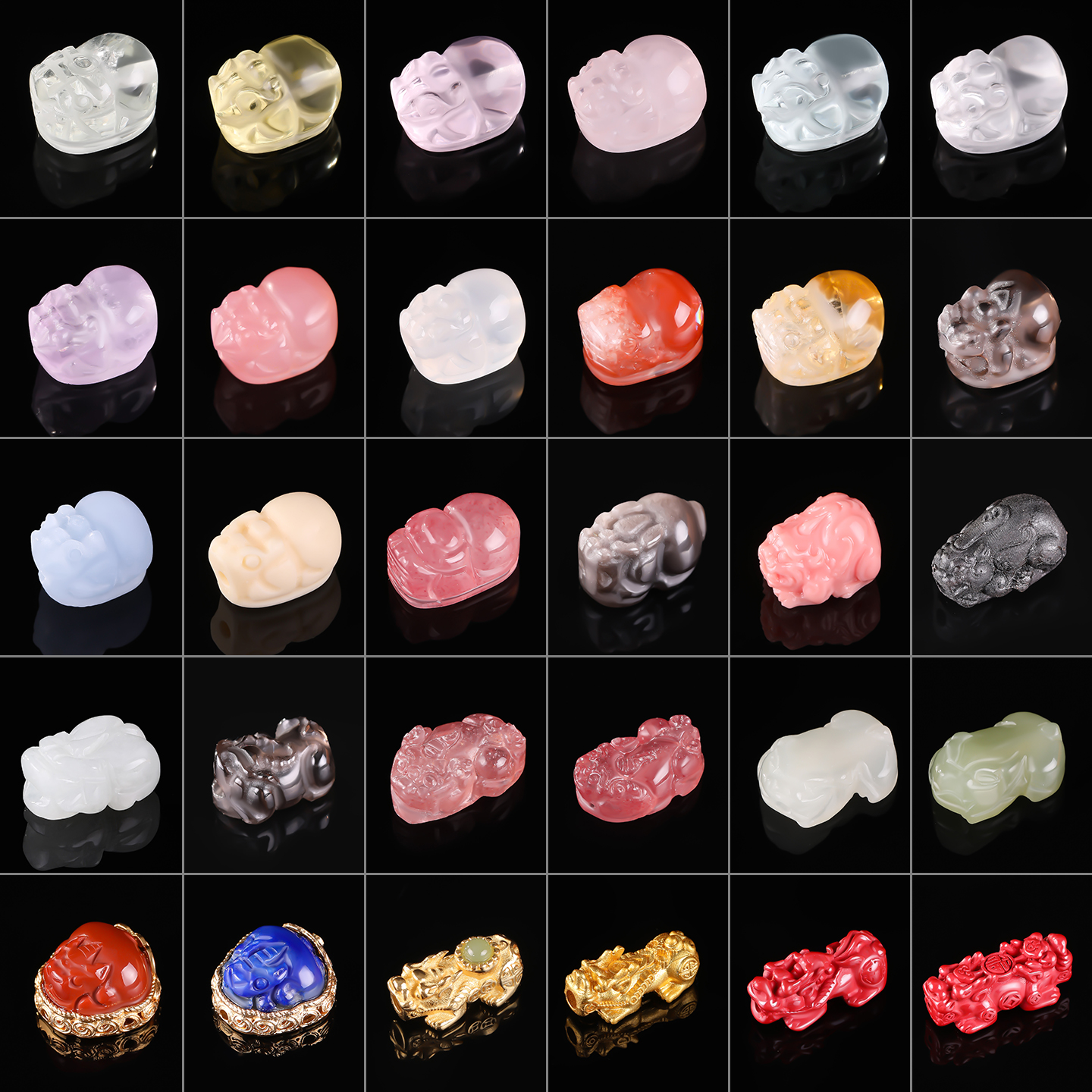 貔貅手串配珠帝王砂和田玉珠子