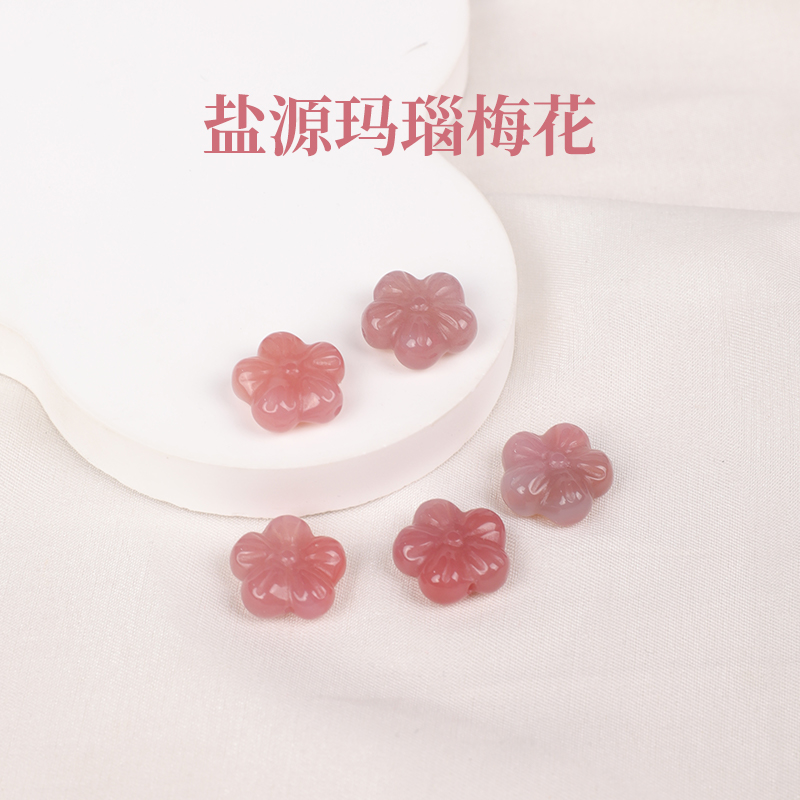 天然盐源玛瑙散珠子diy串珠配件