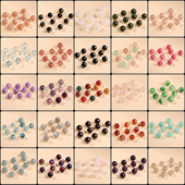 天然玉石珠子翡翠玉髓散珠4 6mm圆珠手串隔珠配件手工串珠diy材料