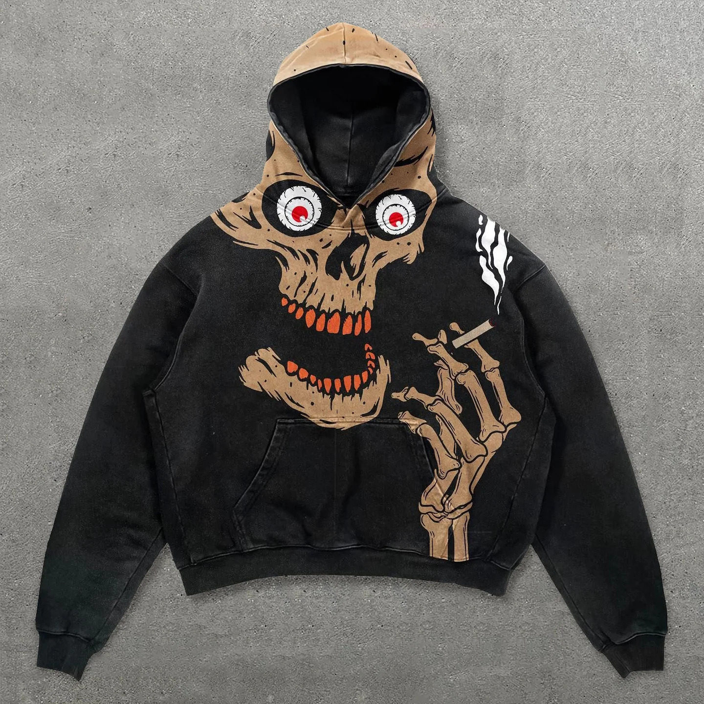 外贸新款骷髅系列数码印花图案3D卫衣cos套头男女潮流卫衣 hoodie